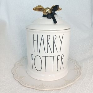 Rae Dunn × Harry Potter Golden Snitch Ceramic Cookie Jar